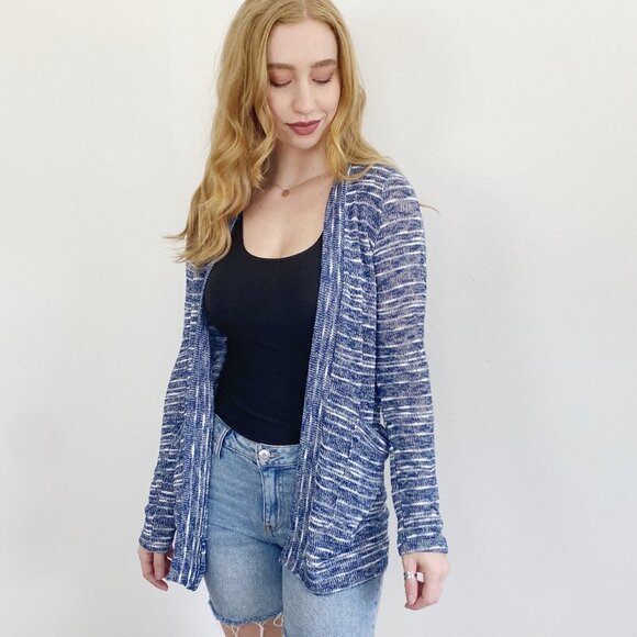 Spendid Knit Navy Cardigan Sweater Small - Picture 1 of 3